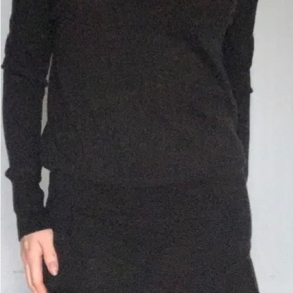 All Saints Black Sweater Dress size L - Picture 7 of 8